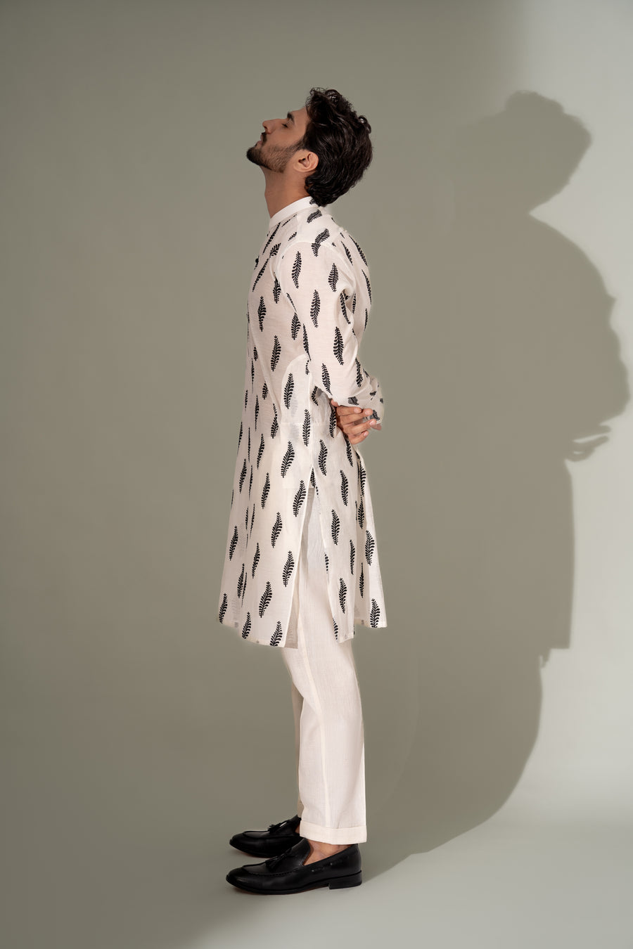 CREAM KURTA PAJAMA