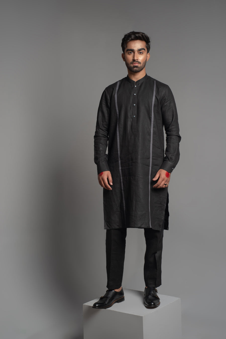 BAL - M - 27 | Black Classic Kurta