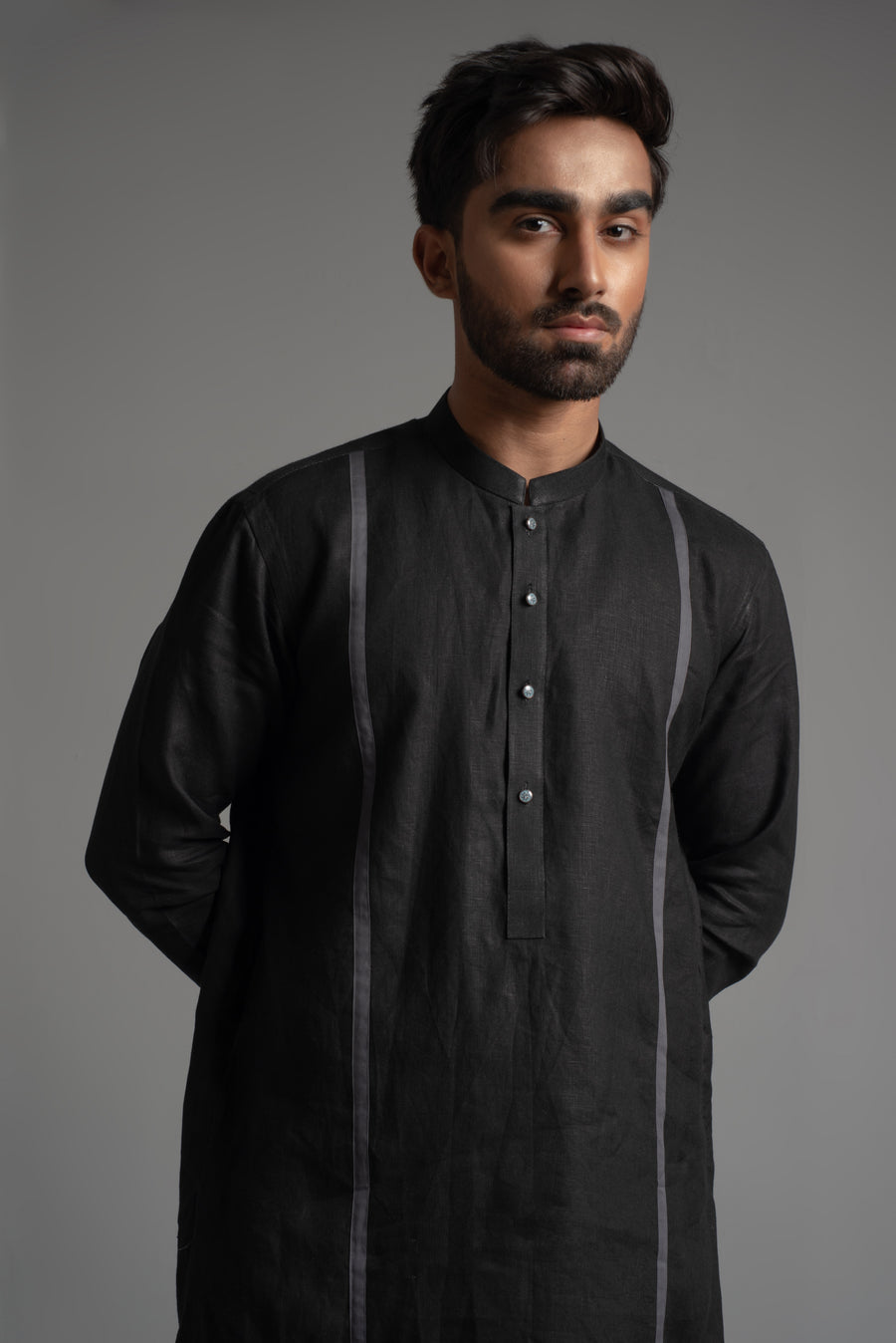 BAL - M - 27 | Black Classic Kurta