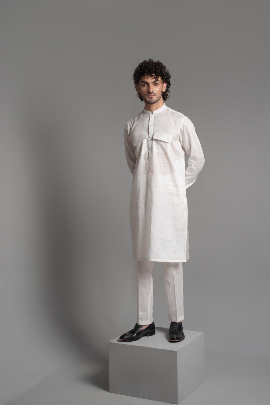 BAL - M - 28 | White Classic Kurta
